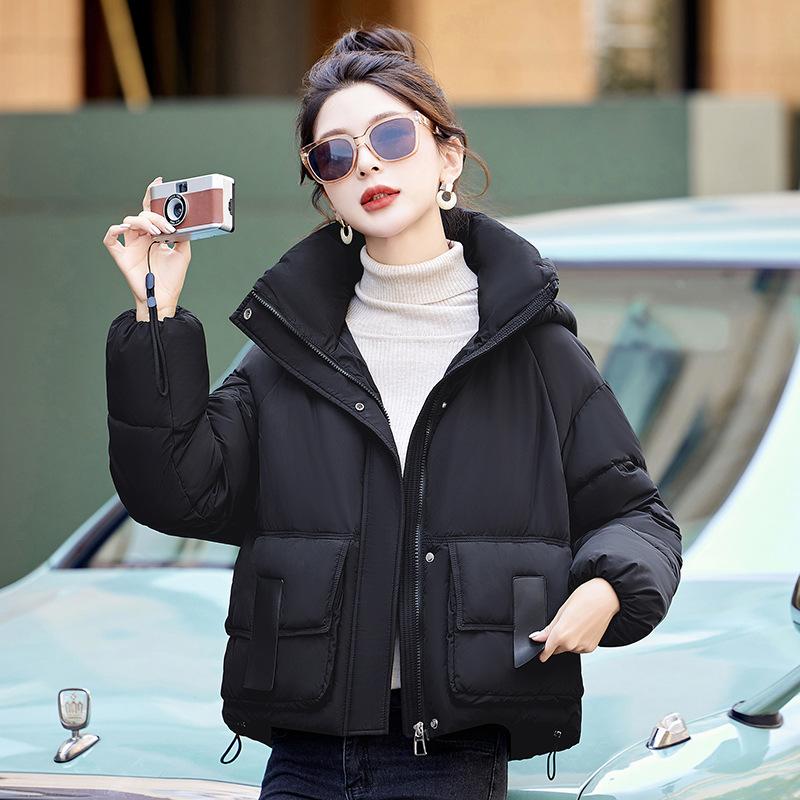 Loose Hooded Short Small Padded Jacket Women's Winter 2025 New Bread Jacket Down Padded Jacket Thickened Cotton Jacket