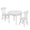 1:12 Doll House Round Dinning Table Chairs Mini Furniture Wooden Doll House Decoration AccessoriesWhite Round Dinning Table Chairs