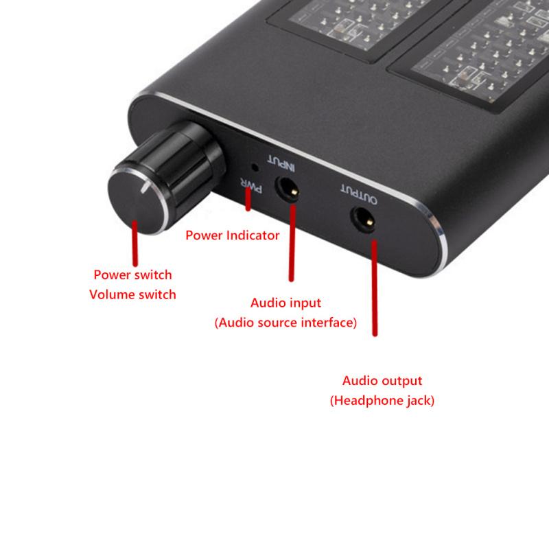 16-150 Ohm Hifi-Kopfhörerverstärker 3,5-mm-Aux-Eingangsbuchse Tragbarer einstellbarer Audioverstärker für