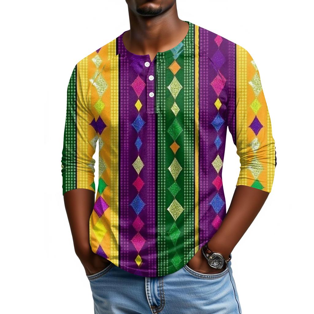 Pánské tričko s raglánovými rukávy a tříčtvrtečními rukávy