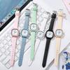 Cute Square Watch for Girls: Waterproof, College Style, Mori-Inspired Design