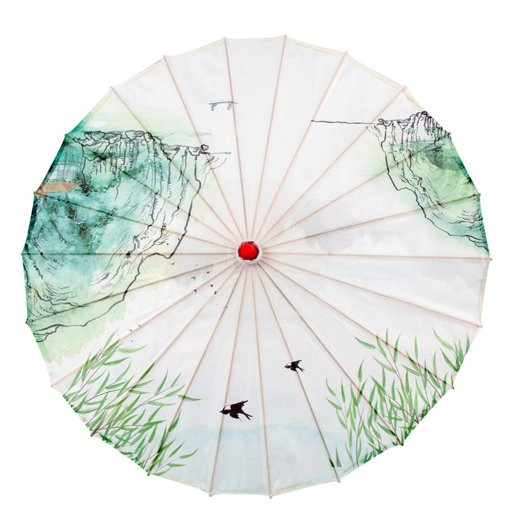 Parasol z papieru olejnego w stylu chińskim, wodoodporny, dekoracyjny, rzemieślniczy, parasol do Hanfu, Qipao, na pokazy, klasyczny parasol do tańca, do zdjęć