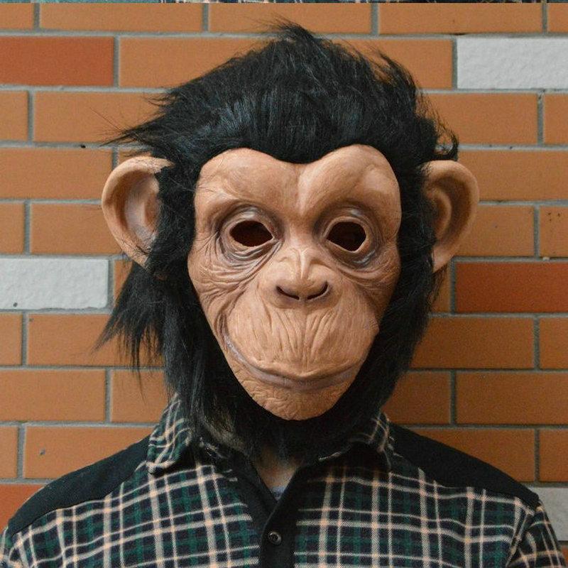 Halloween Performance Mask Big Ear Gorilla Costume Party Masquerade Monkey Headgear