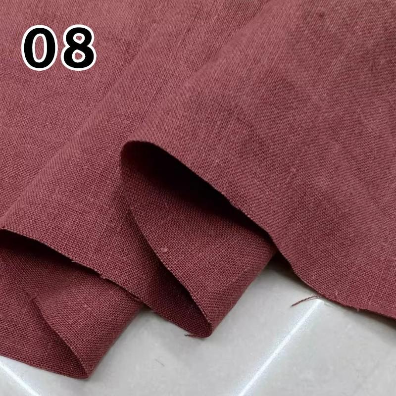 Linen and Ramie Hanfu Fabric Soft Breathable Against Skin Cloth Natural Yarn-dyed Dress Robe Hanfu Dress DIY Designer Wholesale