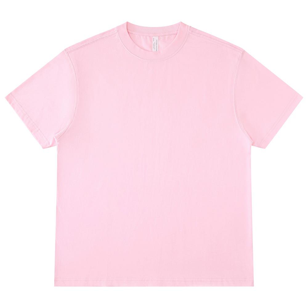LVLV | Kids & Teens 240g Pure Cotton Loose Fit Retro Short Sleeve Parent-Child T-shirt, Class Uniform Trendy