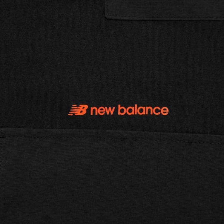 New Balance Lifestyle Cargo Tee Asia Sizing 'Black' Men's AMT12382-BK