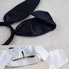 1/4Pcs Women's Bunnies Costume Accessories Set Rabbit Ears Headband Bowtie Collar Cuffs Rabbit Tail for Easter Party