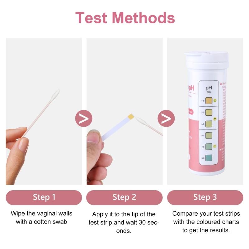 50 Strips/100 Strips Feminine Health Test Strips Test Strips Testing Balance Test Strips for Women