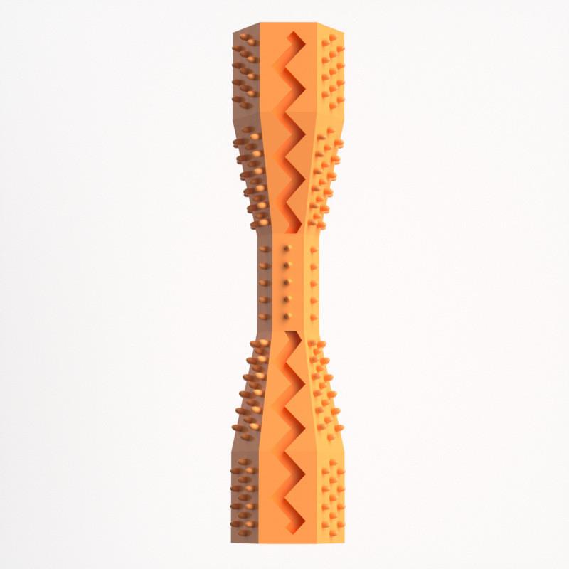 

Dog Chew Toys Rubber Pets Chewing Toys That Leak Food Dog Chew Toys for Grinding Teeth and Cleaning Teeth оранжевый