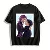 Dark Style CP Doujin Print Long Sleeve Top Niche Cool Anime Couple Loose Casual Base Shirt Pure Cotton T-shirt