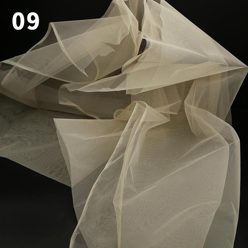 100x160cm Hard Tulle Mesh Fabric for DIY Wedding Dress Skirt Yarn Cloth Decoration Fabric by Per Meter Polyester Stiff Mesh New
