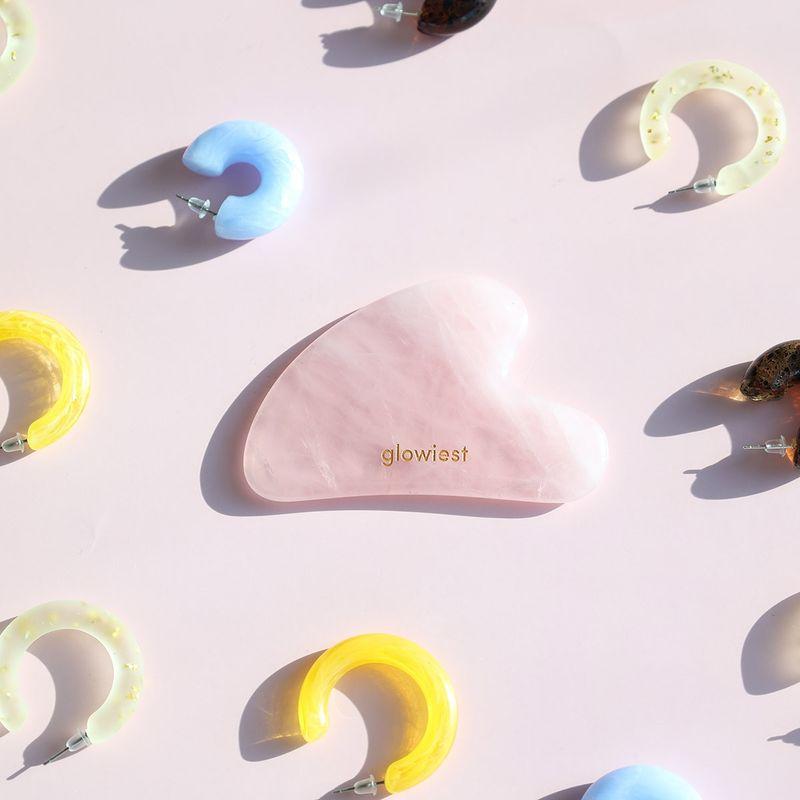 Glowiest Rose Quartz Gua Sha