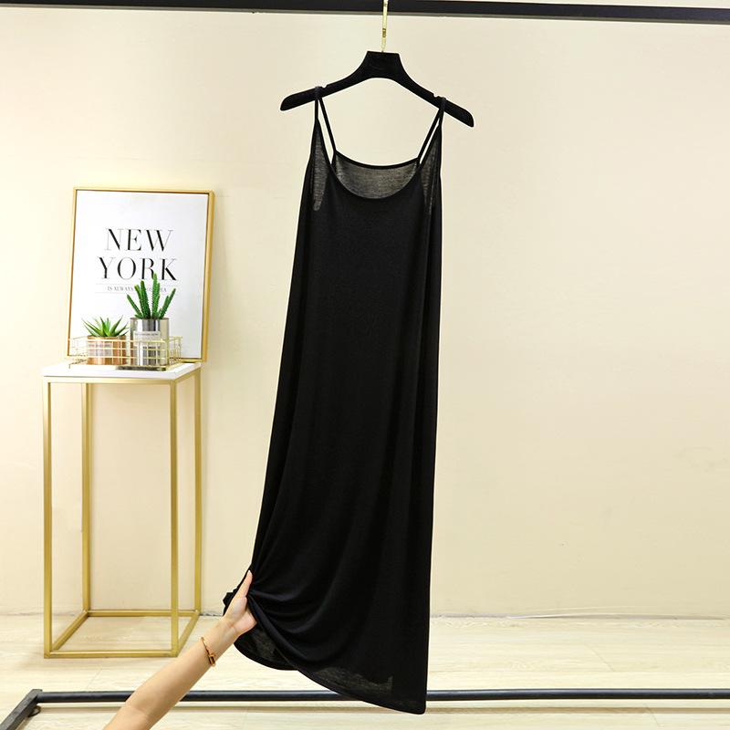 

Женское модальное платье-комбинация без рукавов 2025 года - Повседневный жилет большого размера XXL