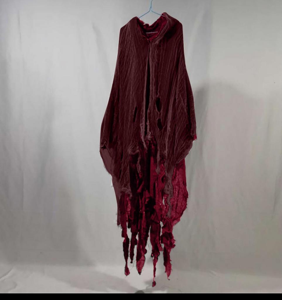 Halloween Men's And Women's Party Hooded Solid Coat Cloak