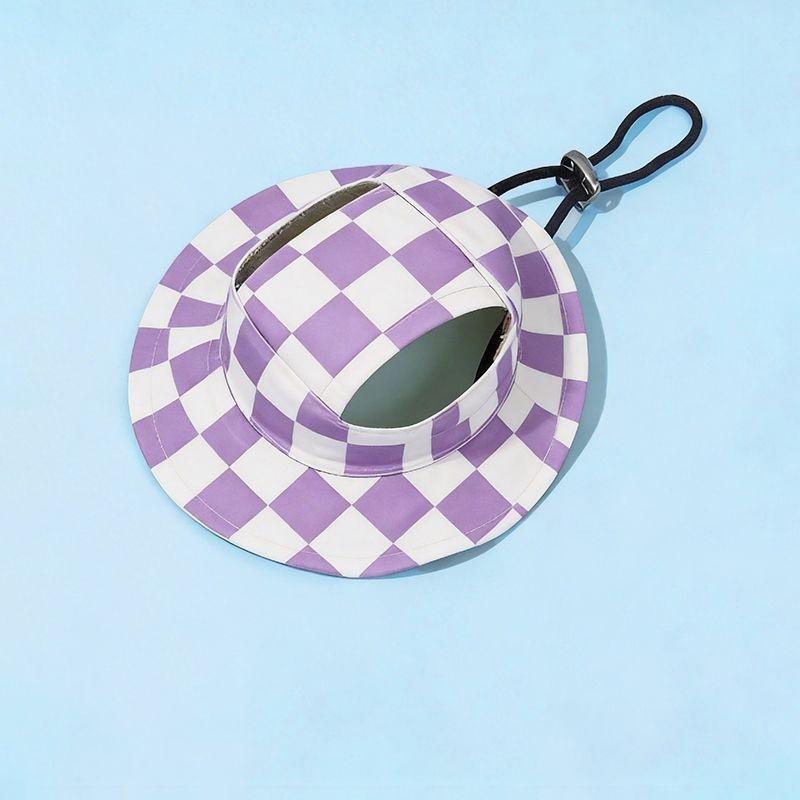 Pet Sun Hat Cats Small Dogs UV Protection Breathable Outdoor Cap With Ear Holes