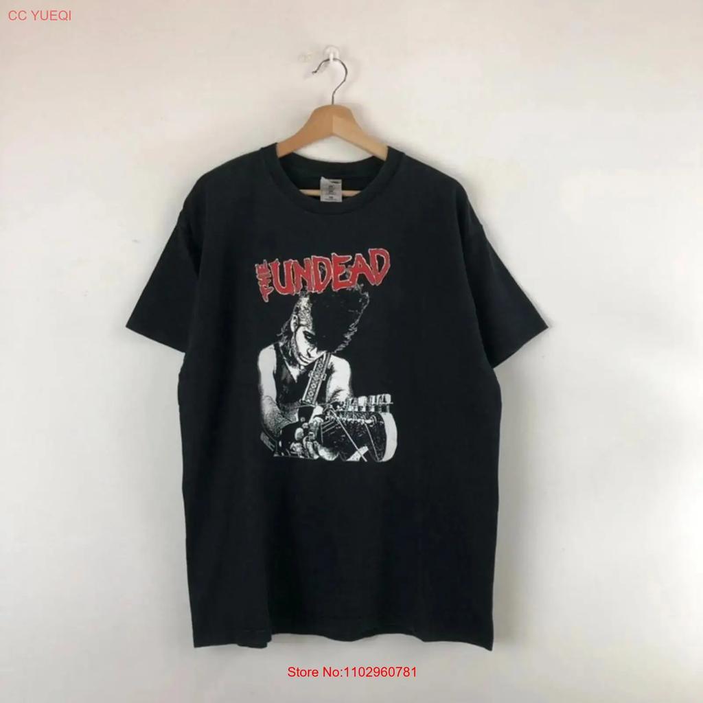Vintage 90 S The Undead T Shirt Post Mortem Records Hardcore Punk Band Vintage Top For Everyday Wear Homme Stylish