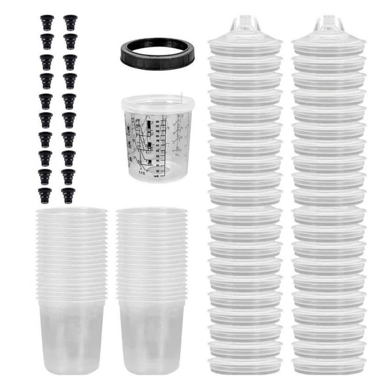 Paint Preparation Disposable Cups Replaceable Can Paint Sprayer Mixing Cup for Automotive Car Painting