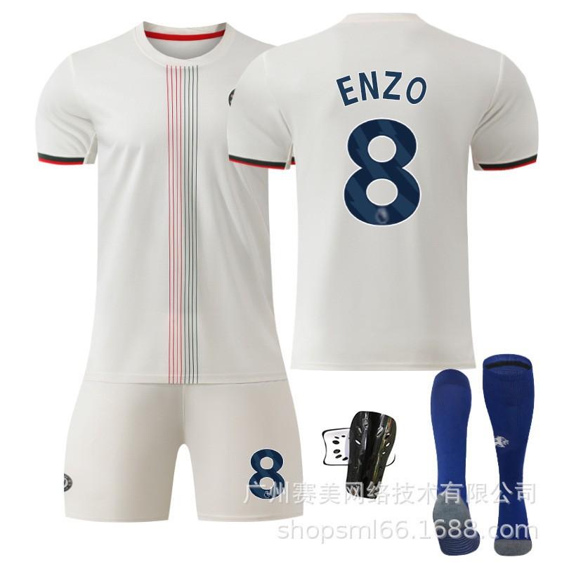 26 Football Uniform No. 10 Palmer Jersey 8 Enzo 24 Chelsea Away Suit Men's 20