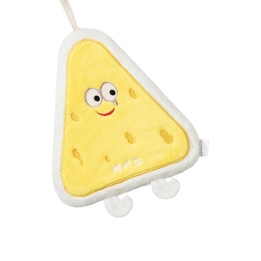 Absorbent Corals Fleece Hand Towel for Children Double Layers Hanging Bathroom Towel Lovely Shape Easy Install
