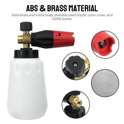 Snow Foam Lance 1000ML Foam Nozzle High Pressure Washer Car Wash Foam Maker For Karcher Elitech Daewoo Bort AR Bosche Mac