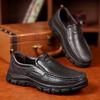 2026 Spring Autumn Business Casual Shoes for Men Solid Color Fashion Leather Shoes Male New Designer Soft Sole Driving Shoe Man