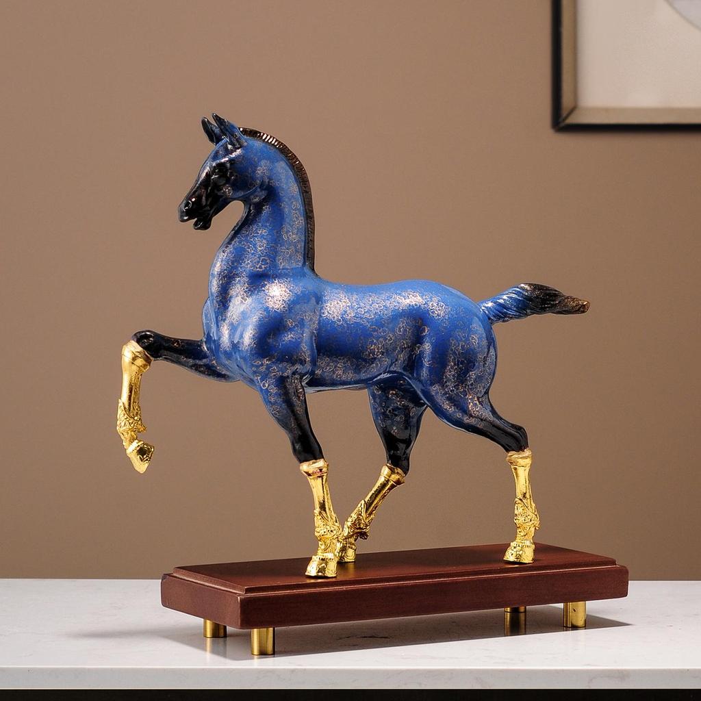 Chinese Style Success on Horseback Ornament for Living Room, Office, or Wine Cabinet - Ideal Housewarming or Opening Gift