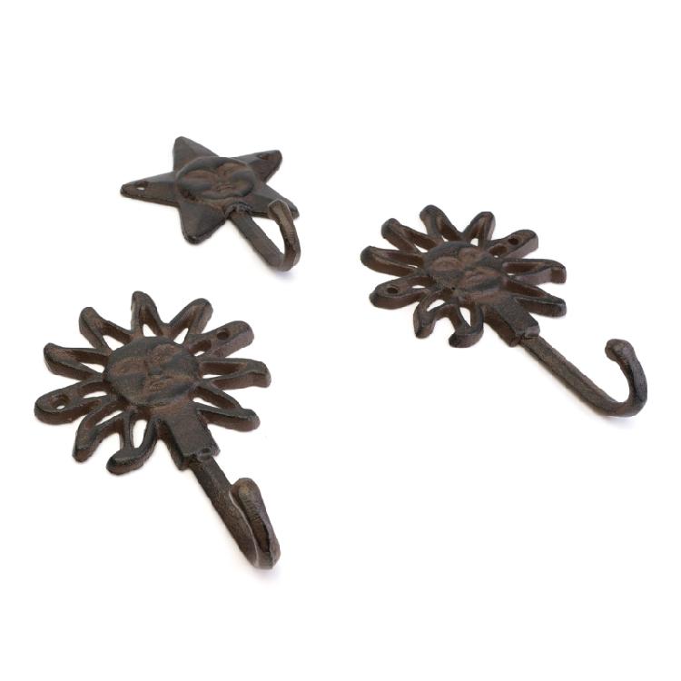 Sun Or Star Shaped Iron Wall Hook Ideal For Gifts And Decoration Hanger For Bedroom Living Room Garden