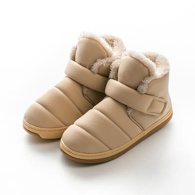 Winter Warm Slippers for Unisex House Shoes Comfort Fleece Faux Fur Lining Bootie Slippers for Women and Men High-Top Indoor Home Shoes House Boots