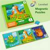 Kids Magnetic Puzzles Leveled Puzzles for Kids Age 2 Up Preschool Learning Jigsaw Puzzles Travel Games and Travel Toy for 2 3 4