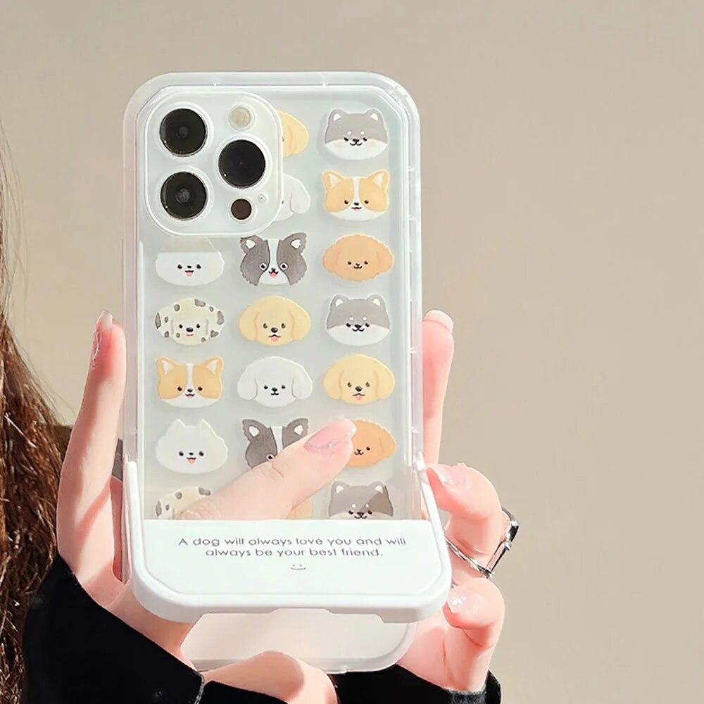 Neviditelný stojánek pouzdro na telefon pro iPhone 15 Pro Max pouzdro iPhone 11 14 12 13 Pro Max XR XS 7 8 Plus SE Měkký nárazuvzdorný kryt