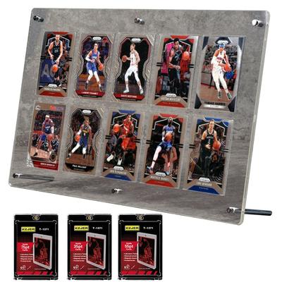 REDICE Display UV Card Includes 3 Magnetic Display Card Trading Card 2mm Thick 10 Cards 3 Magnetic Screw-Down Case, Protection, 35-75PT Compatible,