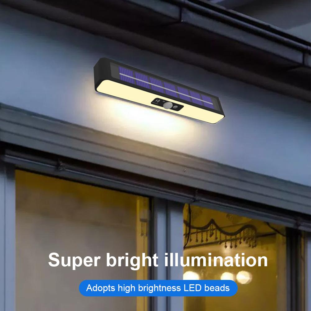 Waterproof LED Solar Light Outdoor Street Light Adjustable Stand Motion Sensor Clip Lamp Auto On for Fence Front Door Garage