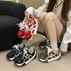 Thick-soled Versatile Big-headed Ugly Cute Casual Shoes Women's Autumn New Red Women's Muffin Doll Shoes