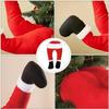 Santa Claus Elf Legs Plush Christmas Tree Door Decoration Hanging Ornament Festive Holiday Home Decor for Living Room Display