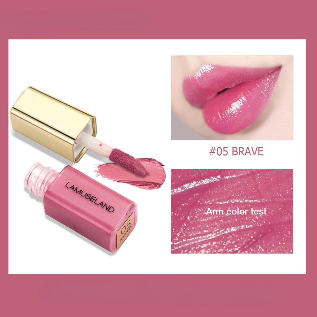 12 Colors Cute Mini Velvet Moisture Lip Gloss Nutritious Liquid Lipstick 3.5g