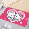 Hello Kitty Dear Daniel Doormat Sanrio Kawaii Love Heart Pattern Non-Slip Absorbent Floor Mat for Entryway Home Decor