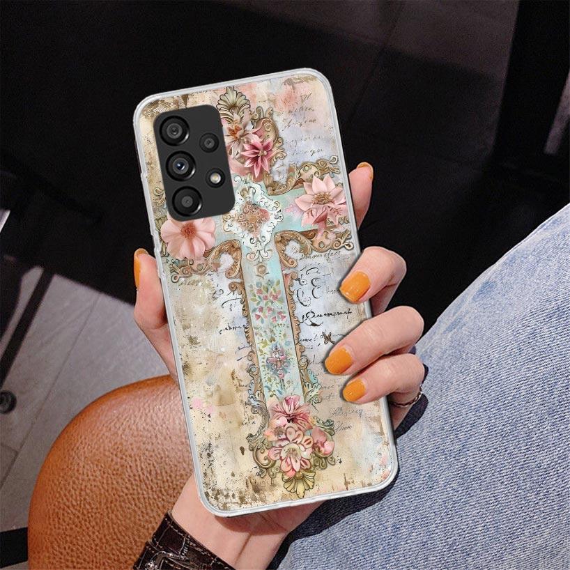 Bible Angel Phone Case For Samsung Galaxy A52 A32 A22 A12 A51 A31 A50S A30S A20S A10S Note 20 Ultra 10 Plus S10 A72 A71 Galaxy A