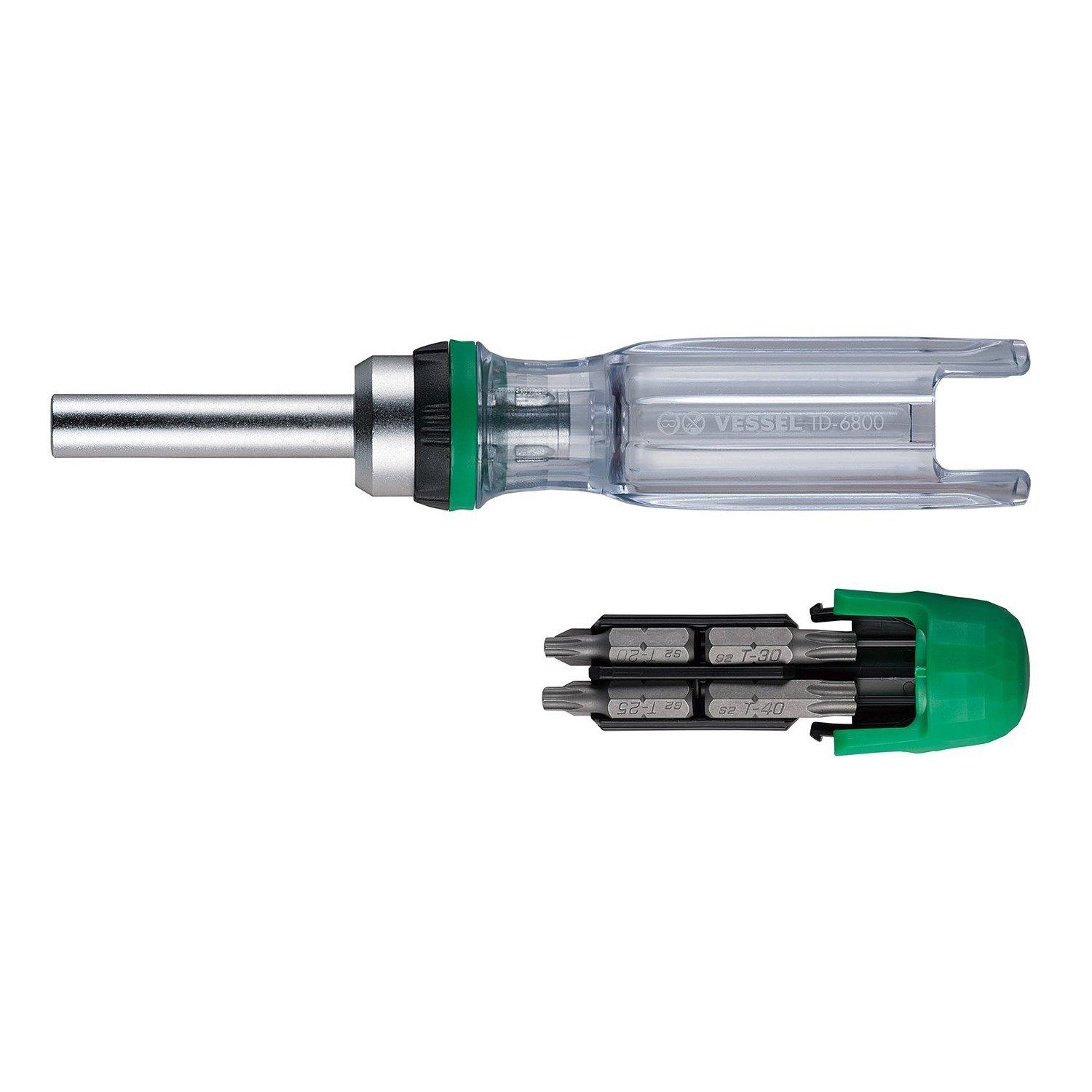 

VESSEL Torx Ratchet Driver Set (with 8 bits) TD-6808TX