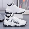 Autumn new men's platform dad shoes student leather versatile casual sports shoes outdoor niche men's shoes