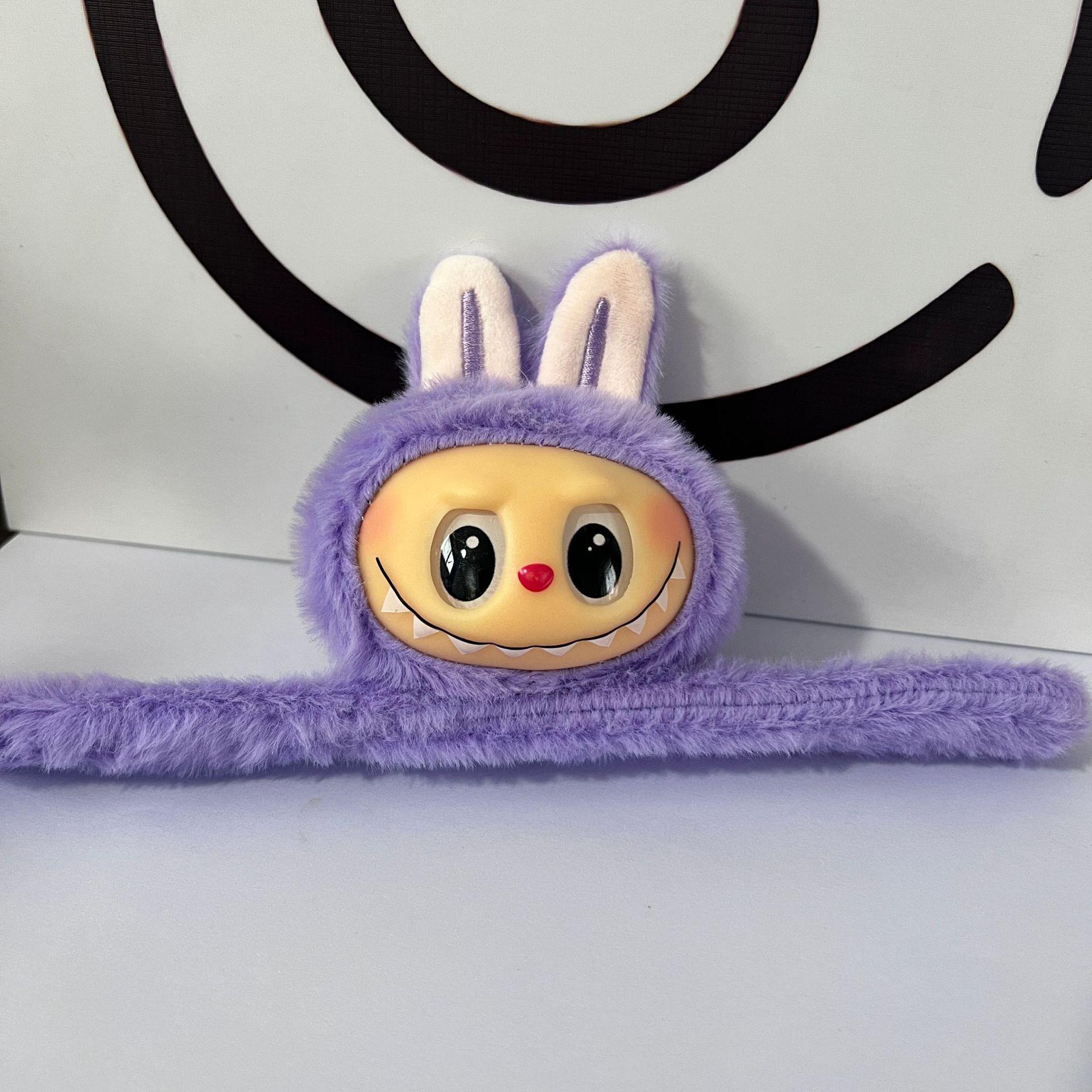 

Милый Лабубу Виниловая Голова Подвеска Плюшевая Игрушка Брелок Шарм 10cm