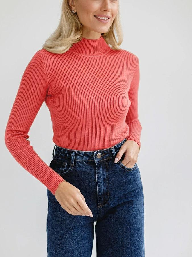 Womens  Casual Long Sleeve V Neck Chambray Blouse Top