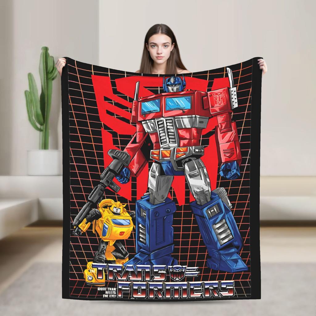 Transformers Decepticons Soundwave Blankets Robot Flannel Funny Warm Throw Blanket for Bedspread Spring/Autumn Couch