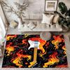 Fantasy Guitar Artwork Floor Mats for Living Room, Bedroom and Room Decoration Are Suitable for Gifts.