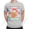Unisexs TShirt Golden Retriever Merry Woofmas Christmas Crazy Cotton Tee Shirt Stylish Chic Dog T Shirts Round Collar Clothes