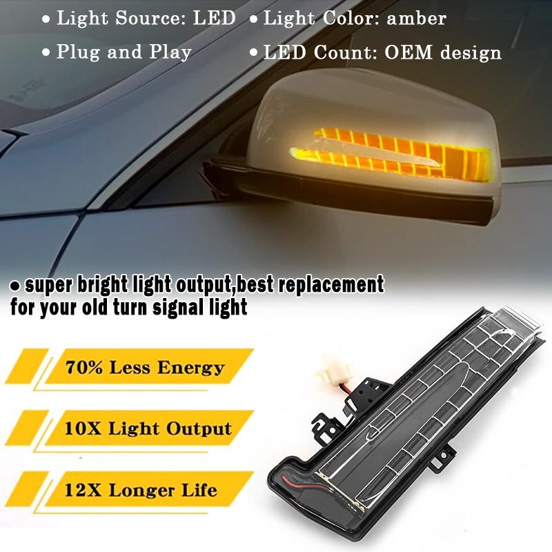 Left Driver Side Mirror Indicator Turn Signal Light Fits Mercedes-Benz W204 W212