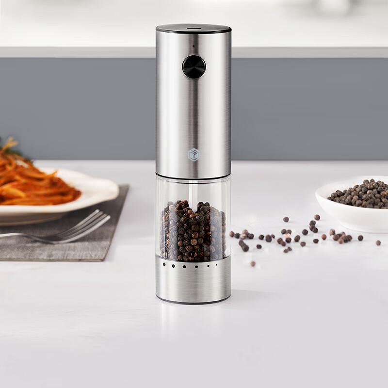 Электрическая перечница Jingdong из нержавеющей стали, ручная работа