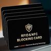 Bloqueador de Cartão RFID Pacote com 5 Protetor de Cartão de Débito/Crédito Bancário Anti-Roubo NFC Sem Contato Bloqueador Proteção Completa da Carteira