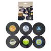 2/4/6/12pcs Retro Vinyl Record Cup Coaster Anti-slip Coffee Coasters Heat Resistant Music Drink Mug Mat Table Placemat Decor