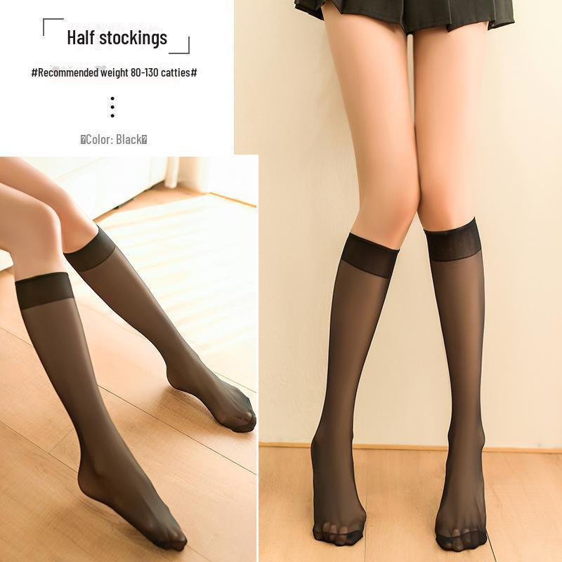 Manyan Sexy Soft Elastic Sheer Lingerie Stockings - Beautiful Half-Tube Design 7135