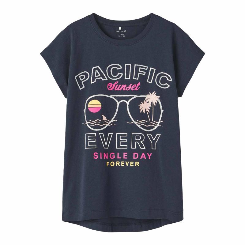 

Детская хлопковая футболка с короткими рукавами и круглым вырезом НАЗВАНИЕ